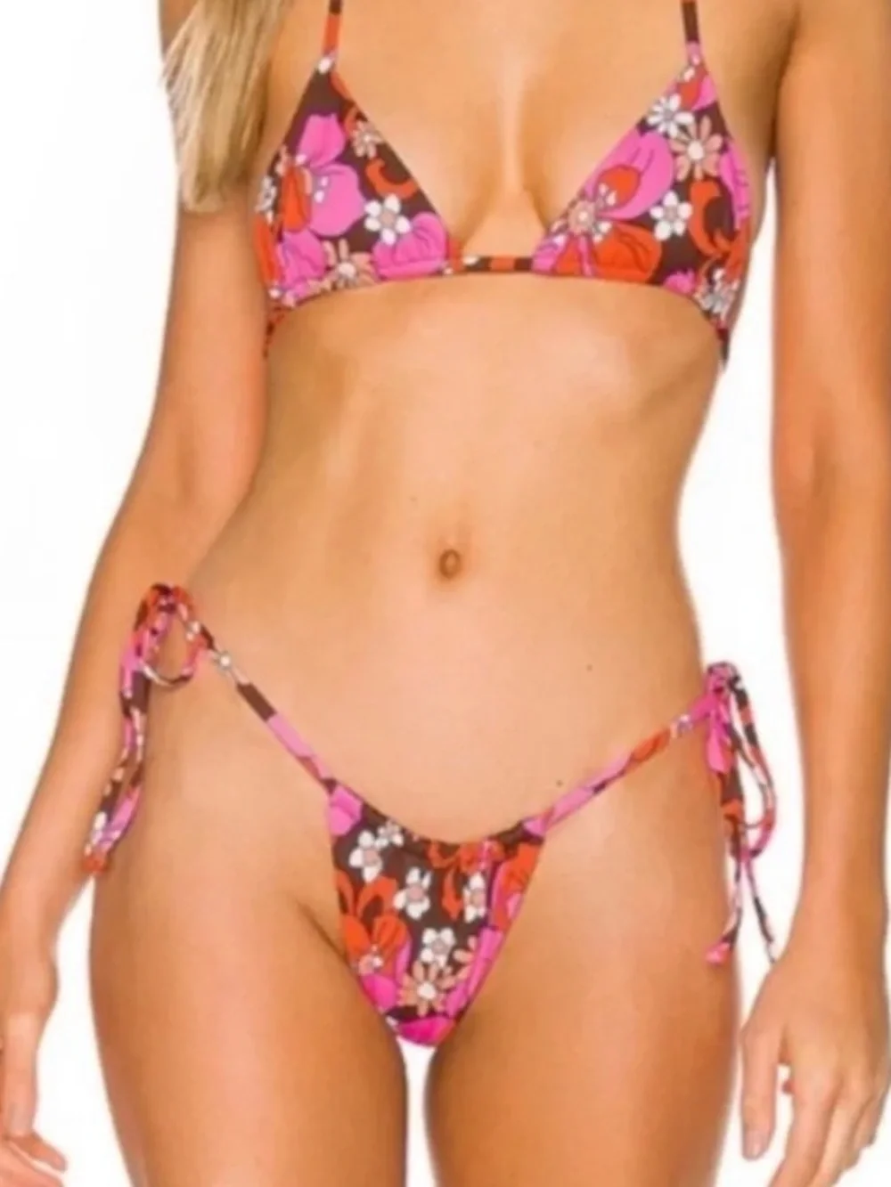 New! Frankie’s bikinis Tia bikini bottoms in tropics floral 39116